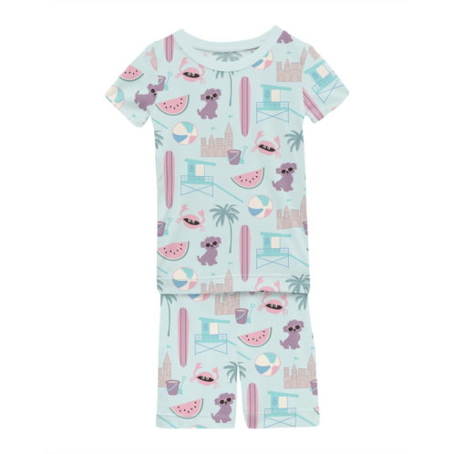 Kickee Pants Kids Print Short Sleeve Pajama Set with Shorts (Toddler/Little Kids/Big Kids)