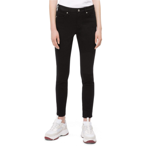 Womens Calvin Klein Mid Rise Super Skinny Fit Jeans