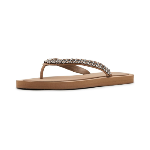 Womens Tory Burch Kira Chain Flip-Flops