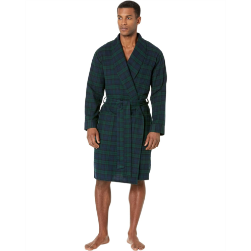 Mens L.L.Bean Scotch Plaid Flannel Robe Regular