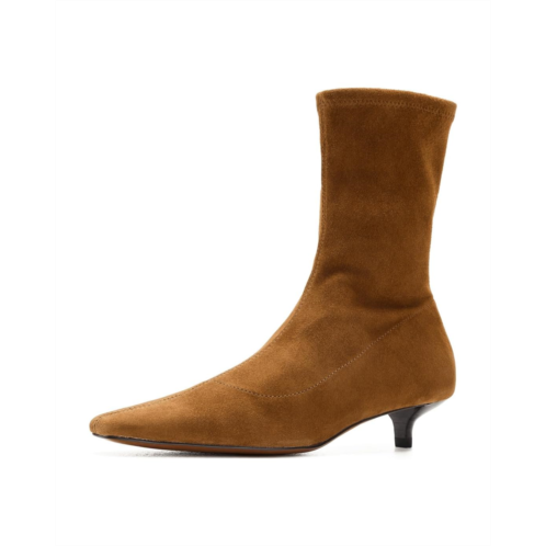 Womens Madewell Ciel Kitten Heel Glove Bootie - Suede