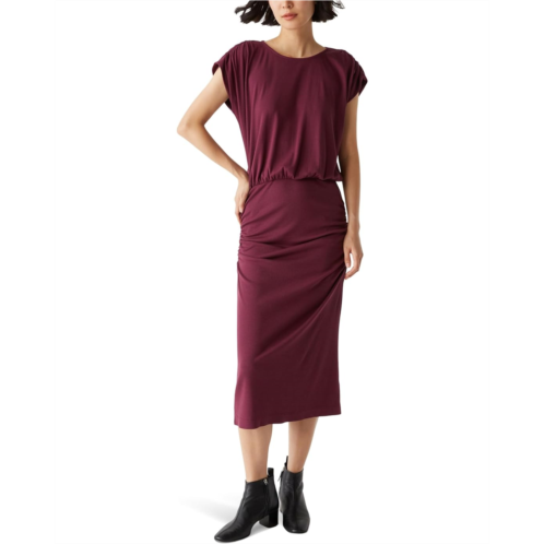 Womens Michael Stars Pippa Gathered Empire Midi Dress