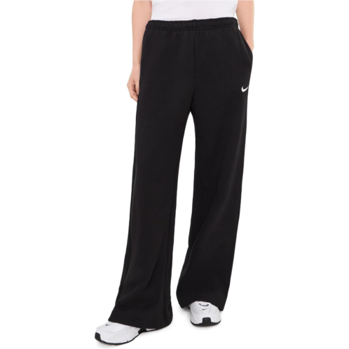 Womens Nike Studio Fleece Midweight Mid-Rise Standard Wide Leg Pants