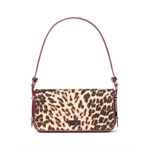 Kate Spade New York Liv Downtown Leopard Fabric Shoulder Bag