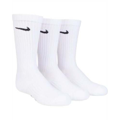 Kids Nike Kids Performance Cushioned Crew Training Socks 3-Pair Pack (Little Kid/Big Kid)