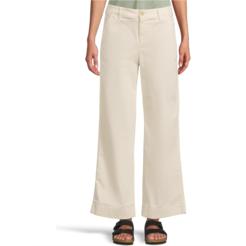 L.L.Bean Womens LLBean Comfort Stretch Chino Mid-Rise Wide-Leg Pants