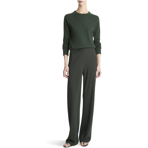 Womens Vince High Waist Crepe Bias Pants