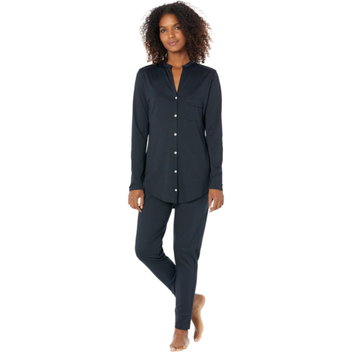 Womens Hanro Pure Essence Long Sleeve Pajama Set