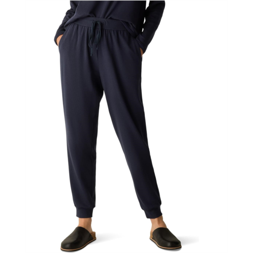 Womens Eileen Fisher Cozy Brushed Terry Hug Ankle Track Pants