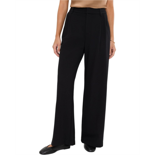 Womens KUT from the Kloth Petite Cheryl Super High-Rise Wide Leg in Black