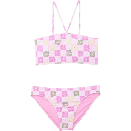 Roxy Kids Floral Check Bikini Set (Big Kid)