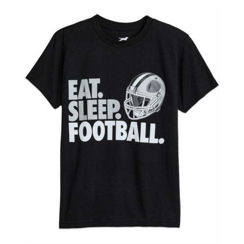 Boys ChalkTalk SPORTS Football CTS ProBlend T-Shirt - Eat Sleep Football (Little Kid/Big Kid)