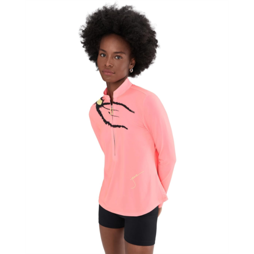Womens Jamie Sadock Sunsense Scorpio Print Long Sleeve Quarter Zip
