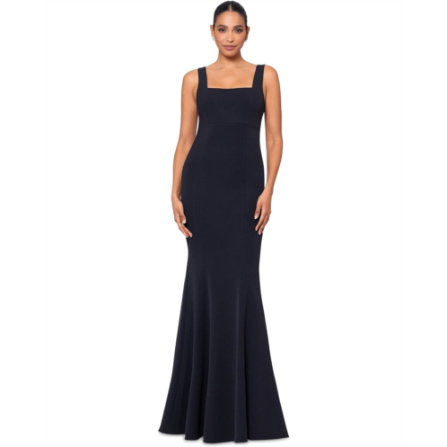 Betsy & Adam Long knit square neck mermaid