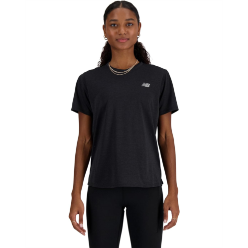New Balance Womens Athletics T-Shirt Heather