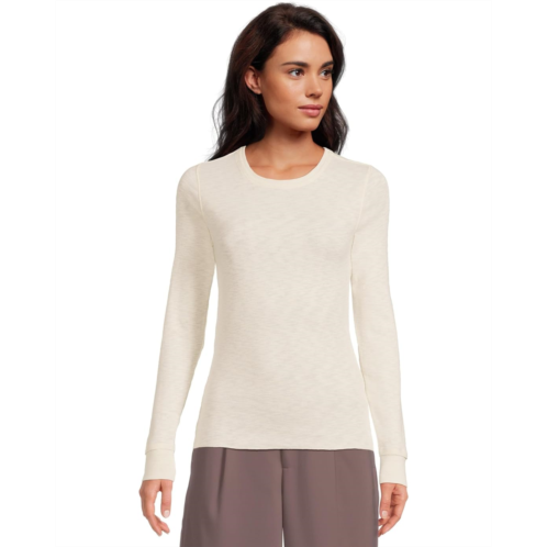 Lilla P Rib Slub Long Sleeve Crew