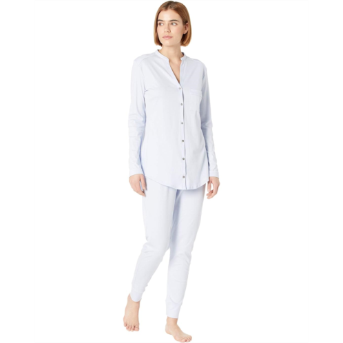 Womens Hanro Pure Essence Long Sleeve Pajama Set