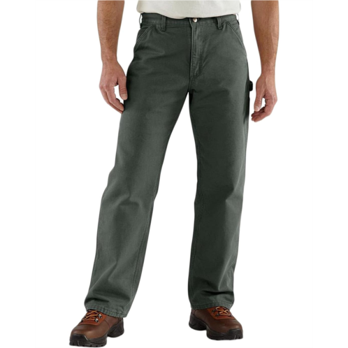 Mens Carhartt Washed Duck Dungaree Flannel Lined Work Pants