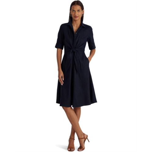 POLO Ralph Lauren Womens Lauren Ralph Lauren Linen Shirtdress