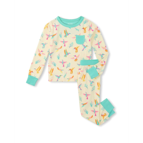 Girls Hatley Kids Springtime Hummingbirds Bamboo Pajama Set (Toddler/Little Kid/Big Kid)