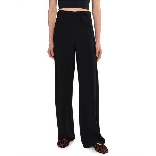 Womens Vince High Waist Crepe Bias Pants