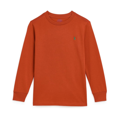 Boys Polo Ralph Lauren Kids Cotton Jersey Long Sleeve Tee (Big Kid)