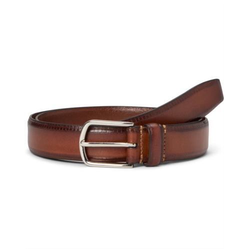 Johnston & Murphy Edge Embossed Leather Belt