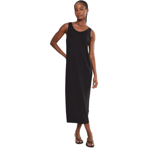 Womens Eileen Fisher Stretch Jersey Knit Scoop Neck Full Length Dress