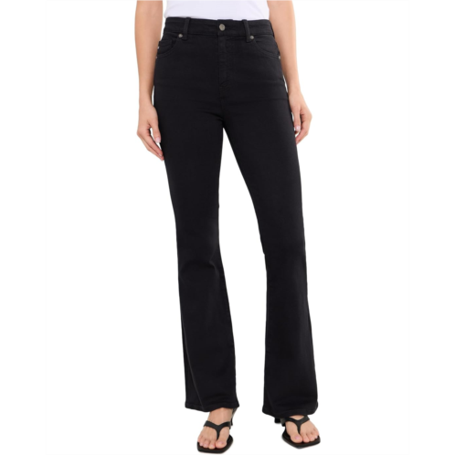 Womens AG Jeans Farrah Boot Mid-Rise Fit Pants in Super Black