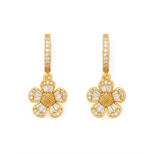 Kate Spade New York Fleurette Huggie Drop Earrings