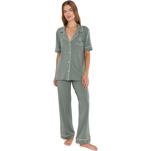 Womens Eberjey Gisele TENCEL Modal Short Sleeve & Pant PJ Set