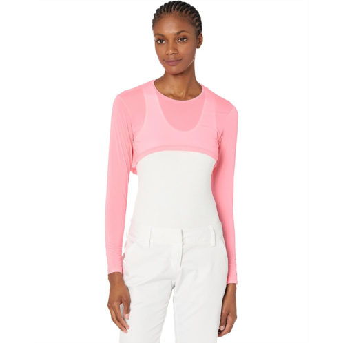 Womens Jamie Sadock Sunsense 35 SPF Lightweight Long Sleeve Crew Neck Crop Layering Top