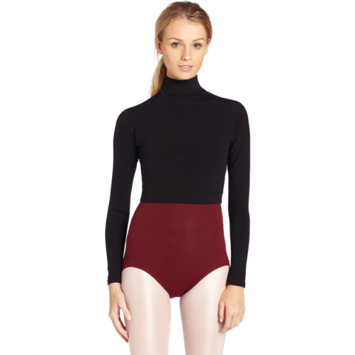 Womens Capezio Turtleneck Long Sleeve Top