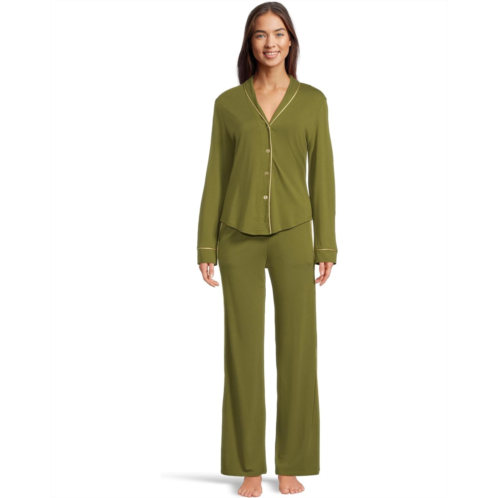 Womens Cosabella Pima Lusso Longsleeve Top And Pajama Set