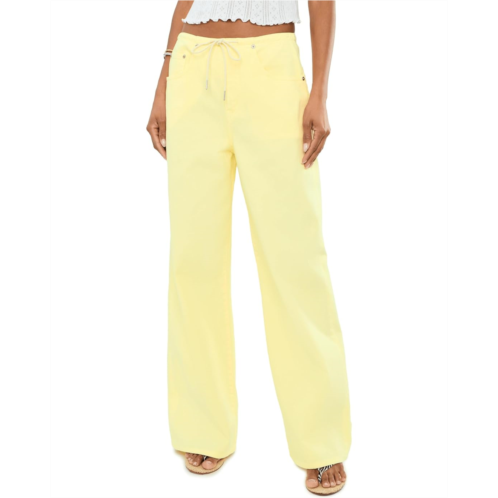 DAZE Madison Mid-Rise Wide Leg in Sunny