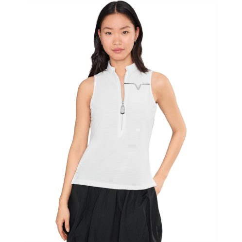 Womens Jamie Sadock Ottoman Solid Mock Turtle Sleeveless
