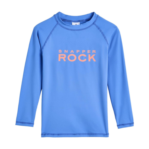 Snapper Rock Kids Azure Blue Sustainable Long Sleeve Rash Top (Toddler/Little Kid/Big Kid)