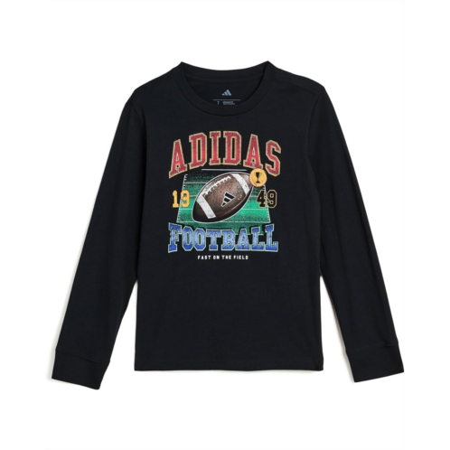 Boys adidas Kids Long Sleeve Sport Graphic Tee (Toddler/Little Kid)