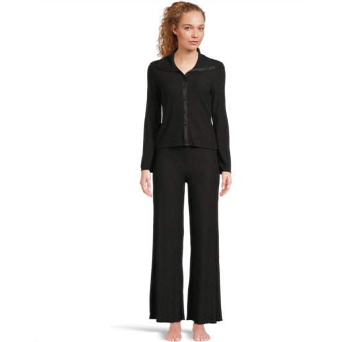 Womens Cosabella Baciami Wrap Top Pant Pajama Set