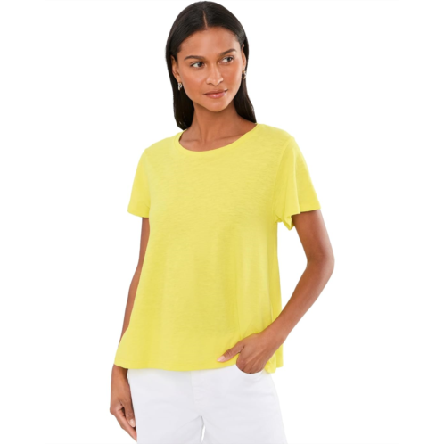 Womens Eileen Fisher Organic Cotton Slubby Jersey Crew Neck Top
