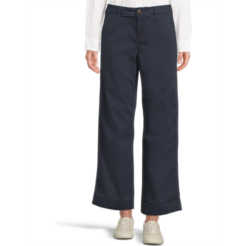 L.L.Bean Womens LLBean Comfort Stretch Chino Mid-Rise Wide-Leg Pants