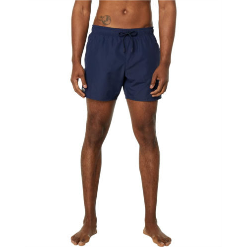Mens Lacoste Solid Elastic Waist Swim Trunks