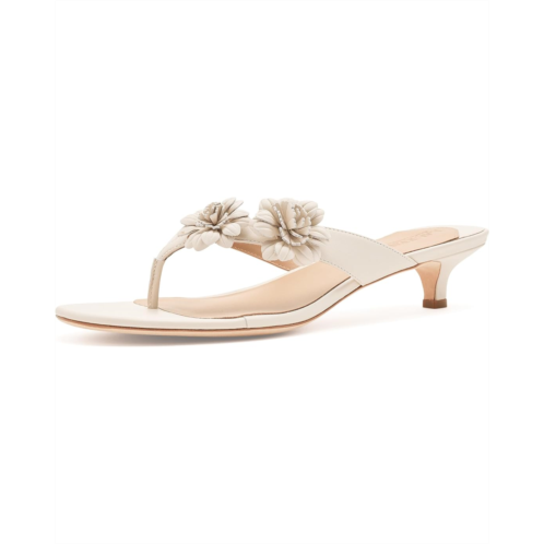 POLO Ralph Lauren Womens Lauren Ralph Lauren Francesca Floral-Trim Nappa Sandals