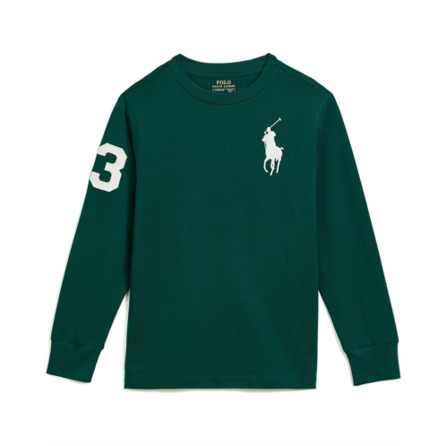 Boys Polo Ralph Lauren Kids Big Pony Cotton Long Sleeve Tee (Big Kid)