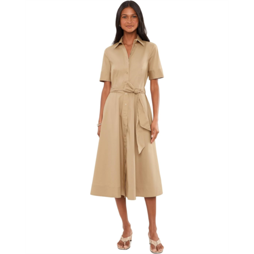 POLO RALPH LAUREN Belted Stretch-Cotton-Blend Shirtdress