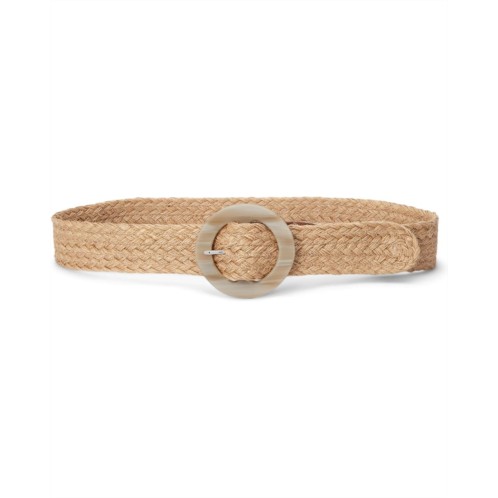POLO Ralph Lauren Lauren Ralph Lauren Woven Jute Faux-horn-buckle Wide Belt