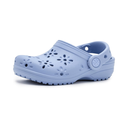 Crocs Kids Classic Clogs with Floral Cut Out Design (Toddler)