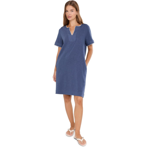 Womens Tommy Bahama Sunset Harbor Blanket Stitch Dress