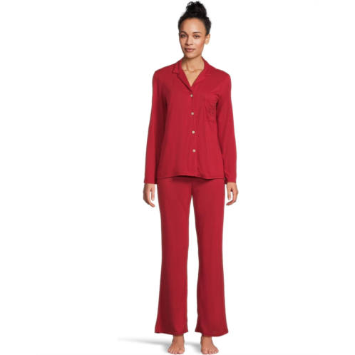 Natori Embroidered Shangri La Notch PJ Set