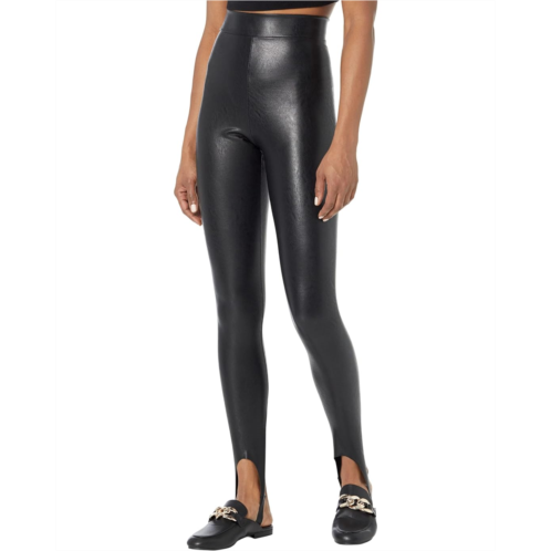 Commando Faux Leather Stirrup Leggings SLG79
